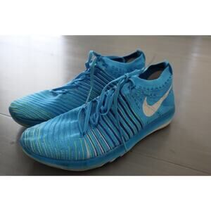 Turquoise Blue  Nike Free Transform Flyknit Running  Shoe Womens 8